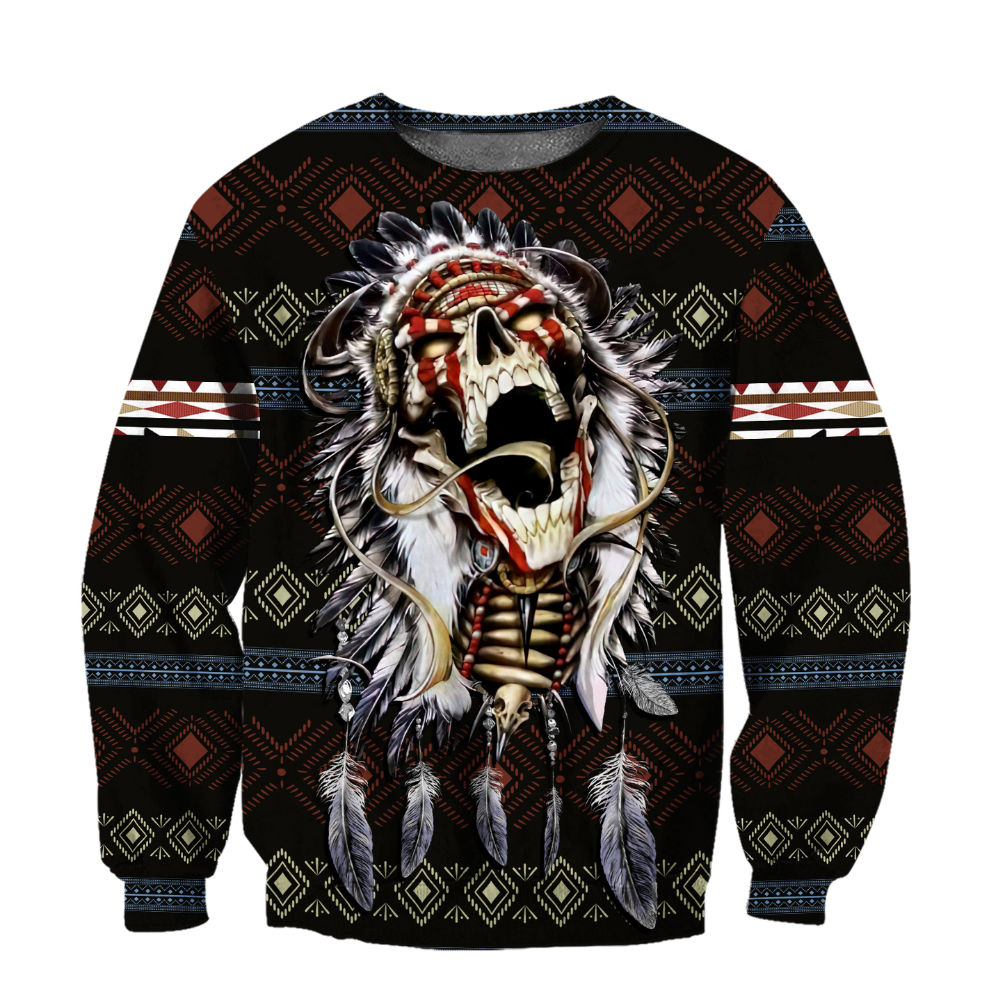 Love skull native 3D all over printed for man and women QB06122002