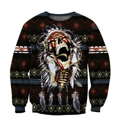 Love skull native 3D all over printed for man and women QB06122002