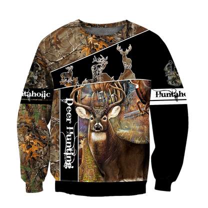Version 2 Huntaholic - Deer Hunting 3D All Over Printed Shirts For Men And Woman