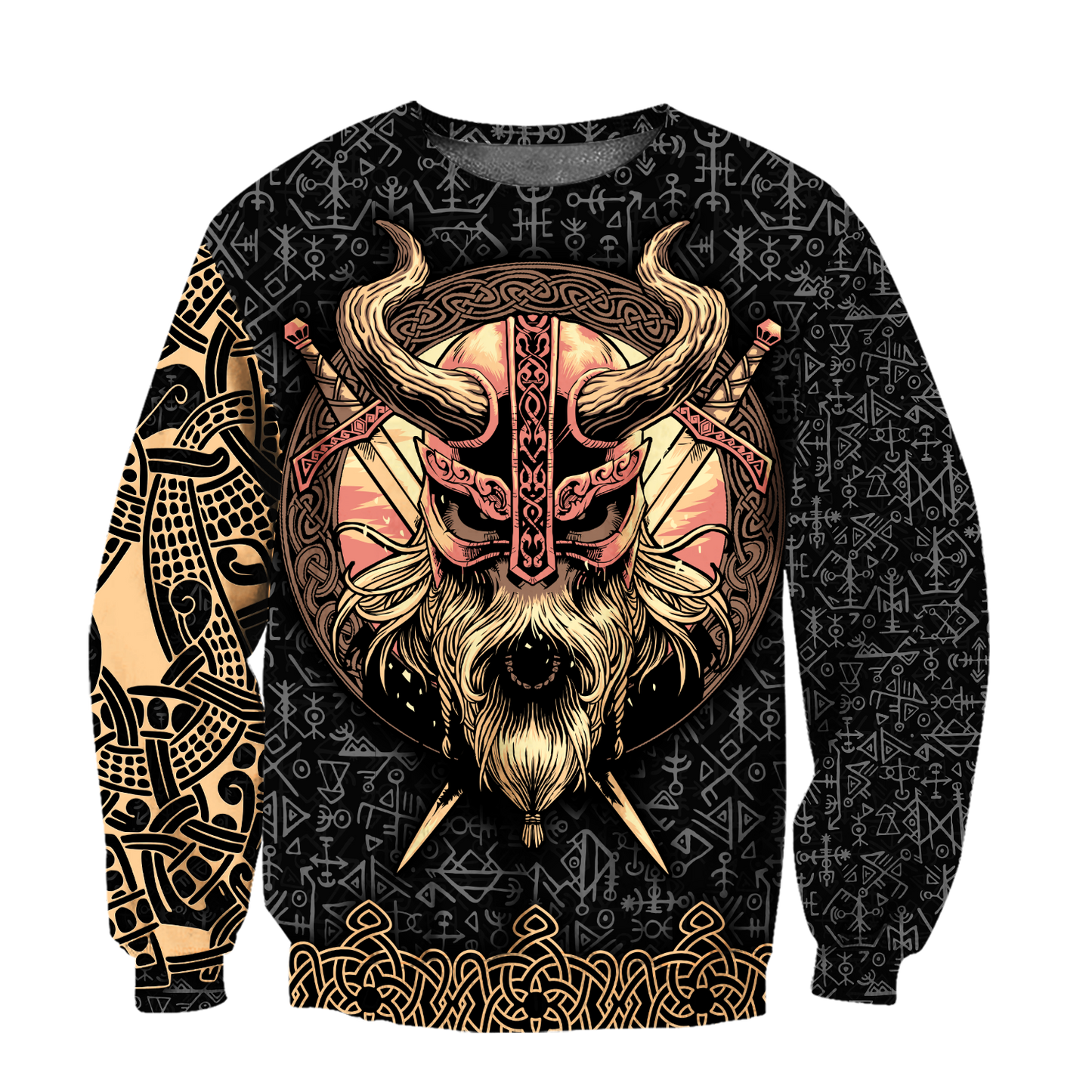 Love Skull Viking 3D all over printed for man and women QB06062004
