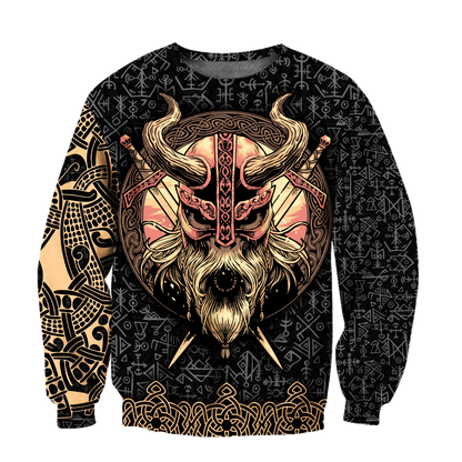 Love Skull Viking 3D all over printed for man and women QB06062004