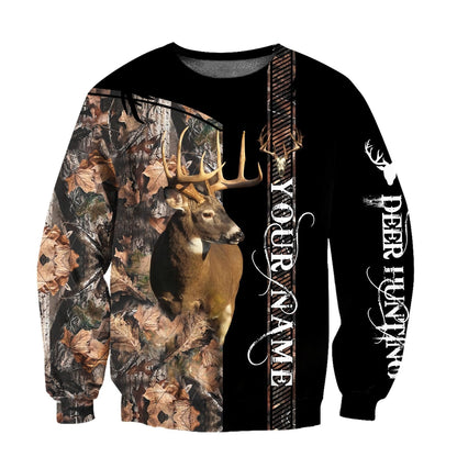 Deer Hunting Customize Name 3D hoodie shirt for men and women