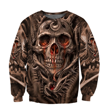 Premium Unisex All Over Printed Skull Shirts MEI