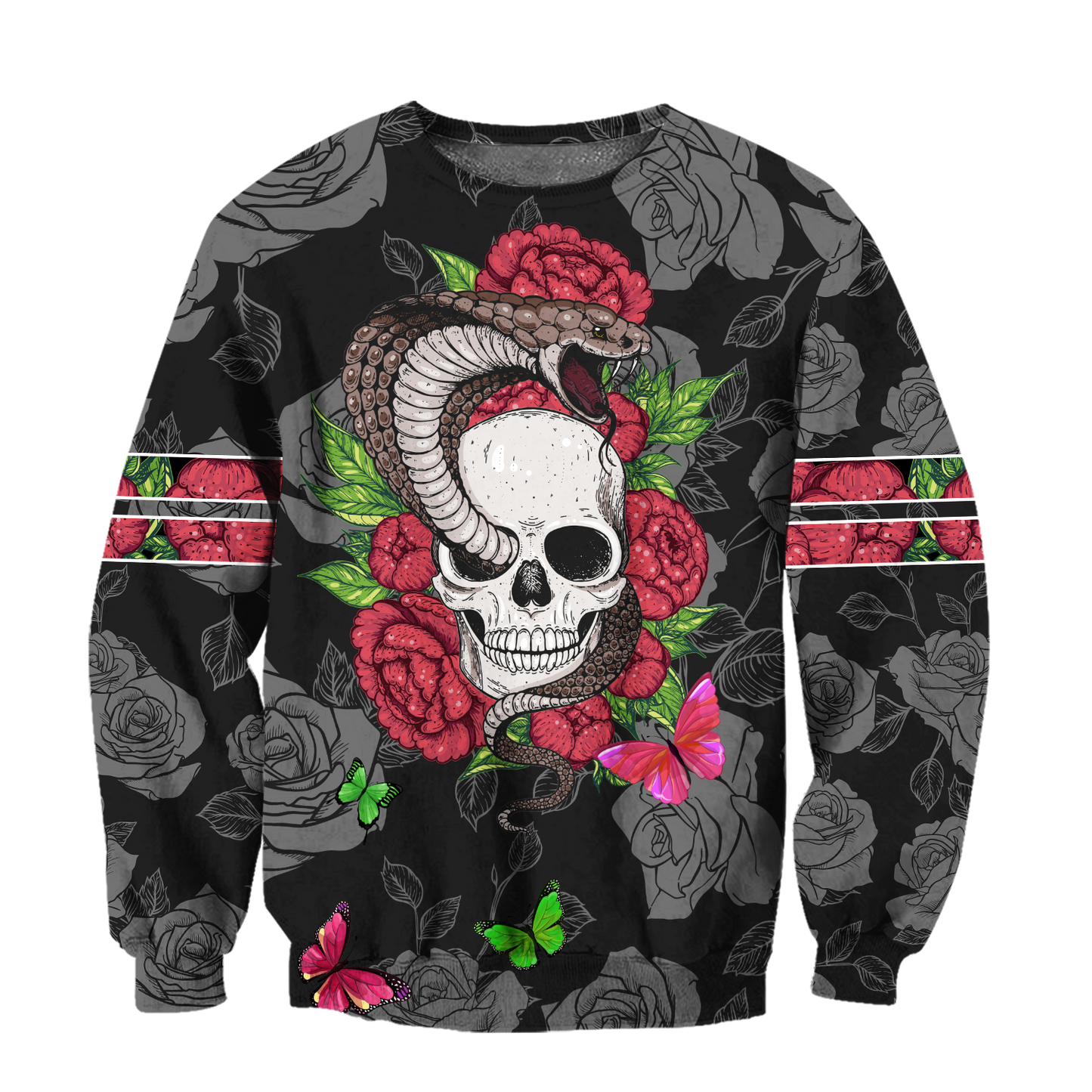 Snake love Skull red 3D all over printed for man and women QB05312003