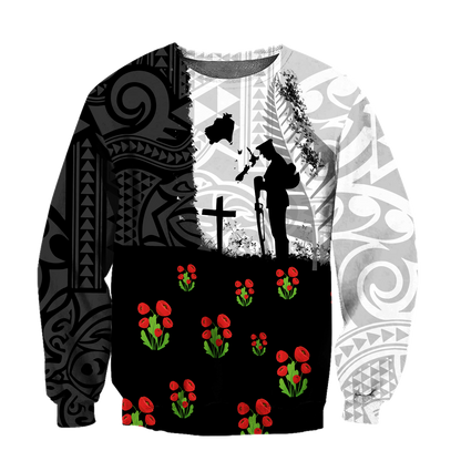 Anzac day new zealand australia lest we forget 3d all over printed shirt and short for man and women
