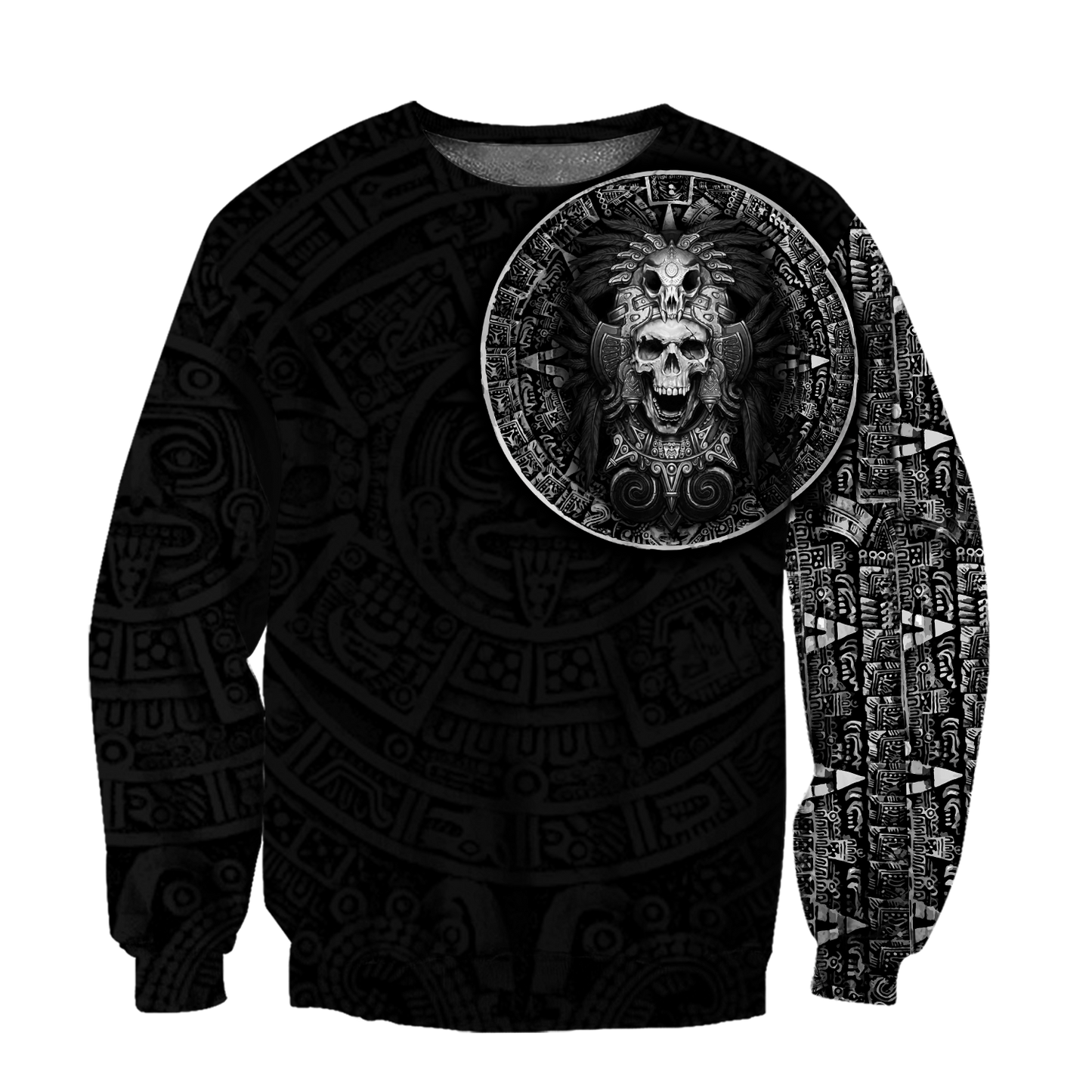 Mexican Aztec Warrior 3D All Over Printed Shirts For Men and Women
