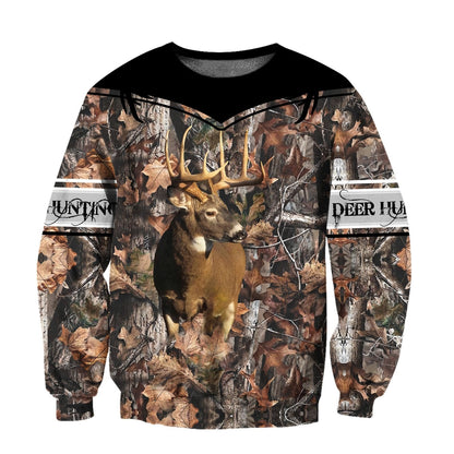 Personalized Name Hunting Camo Deer Hunter 3D Unisex Shirts