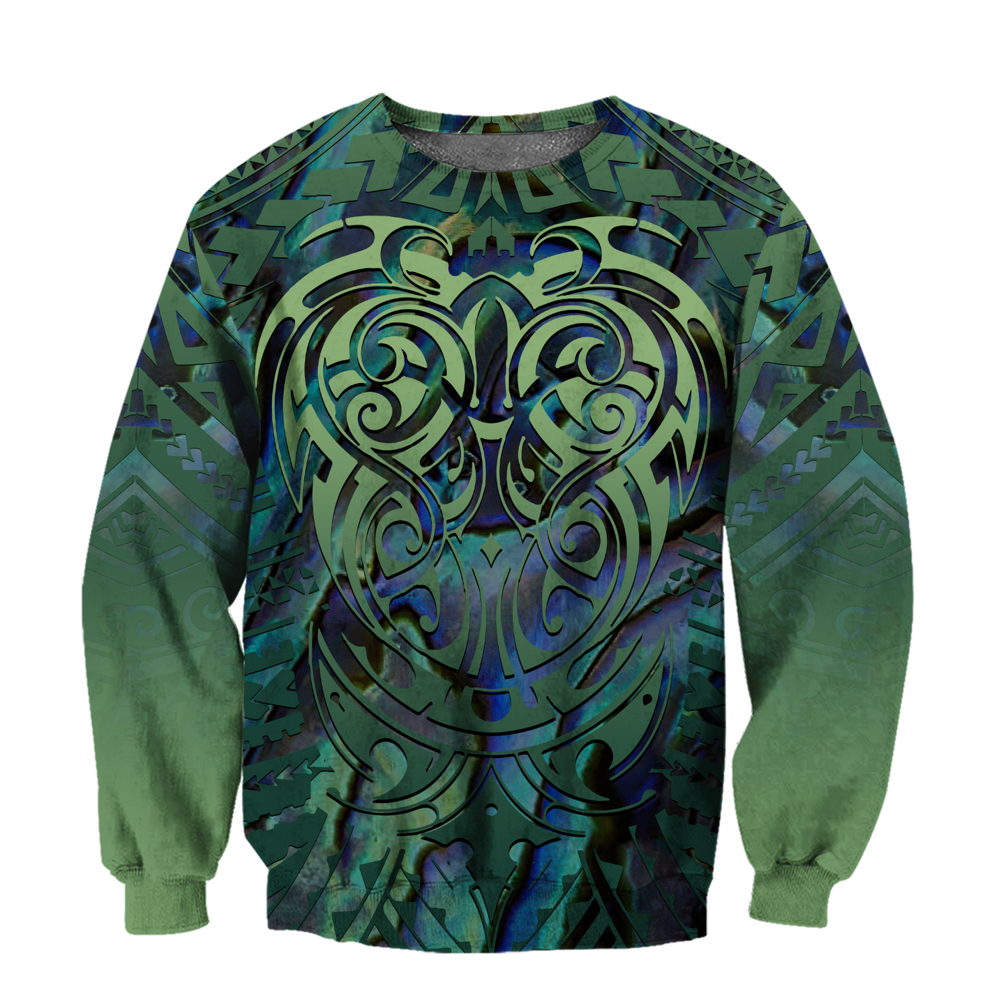 Maori hei matau paua shell  3d all over printed shirt and short for man and women