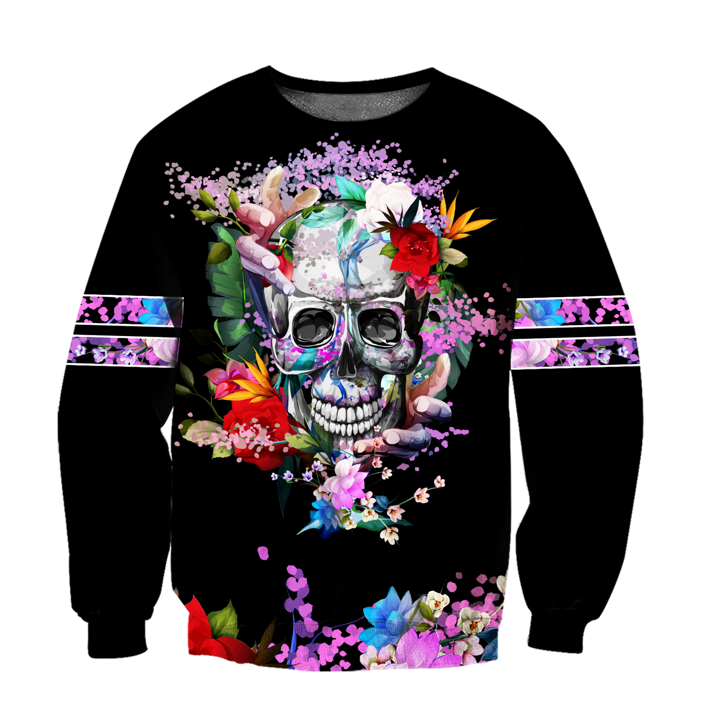 Rose Love Skull 3D all over printed for man and women QB05252003 - Amaze Style™-Apparel