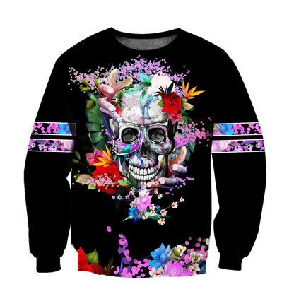 Rose Love Skull 3D all over printed for man and women QB05252003 - Amaze Style™-Apparel
