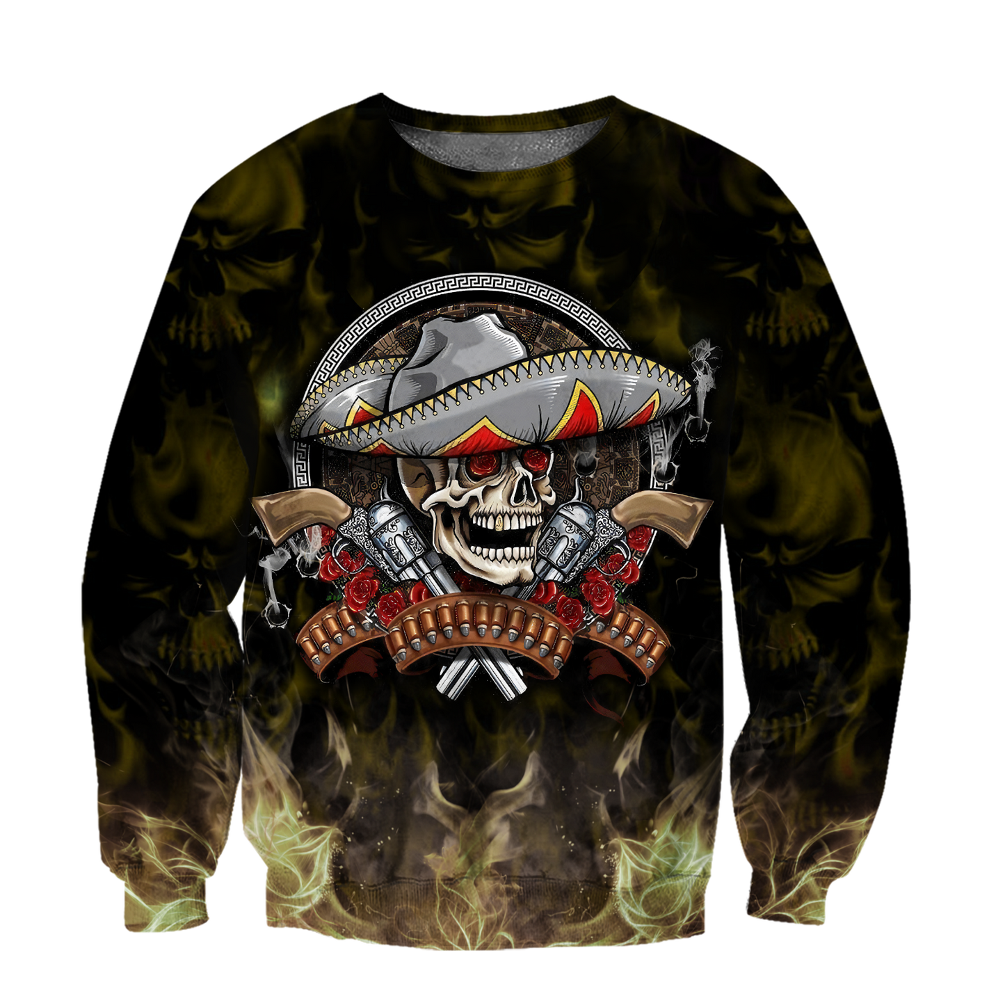 All Over Printe Beautiful Mexico Day Of The Dead Hoodie