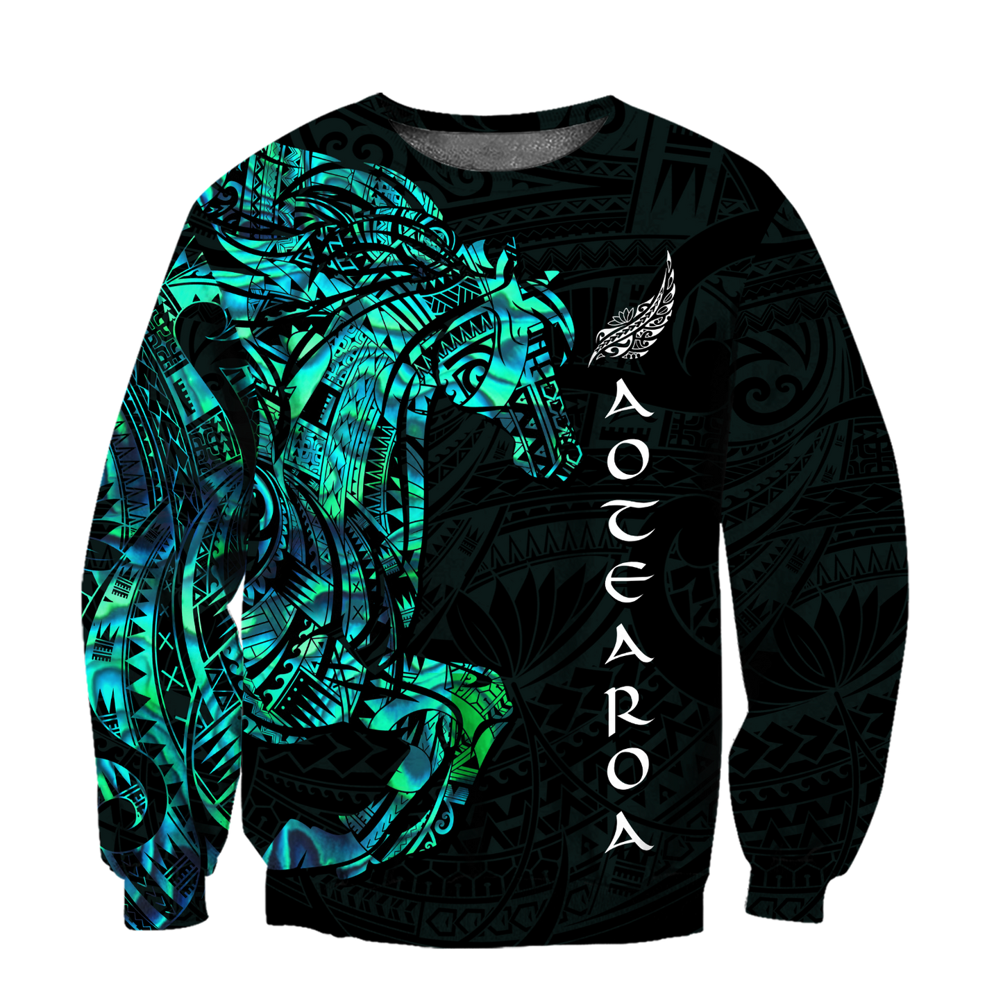 Horse Aotearoa Maori Manaia 3D Unisex Hoodie