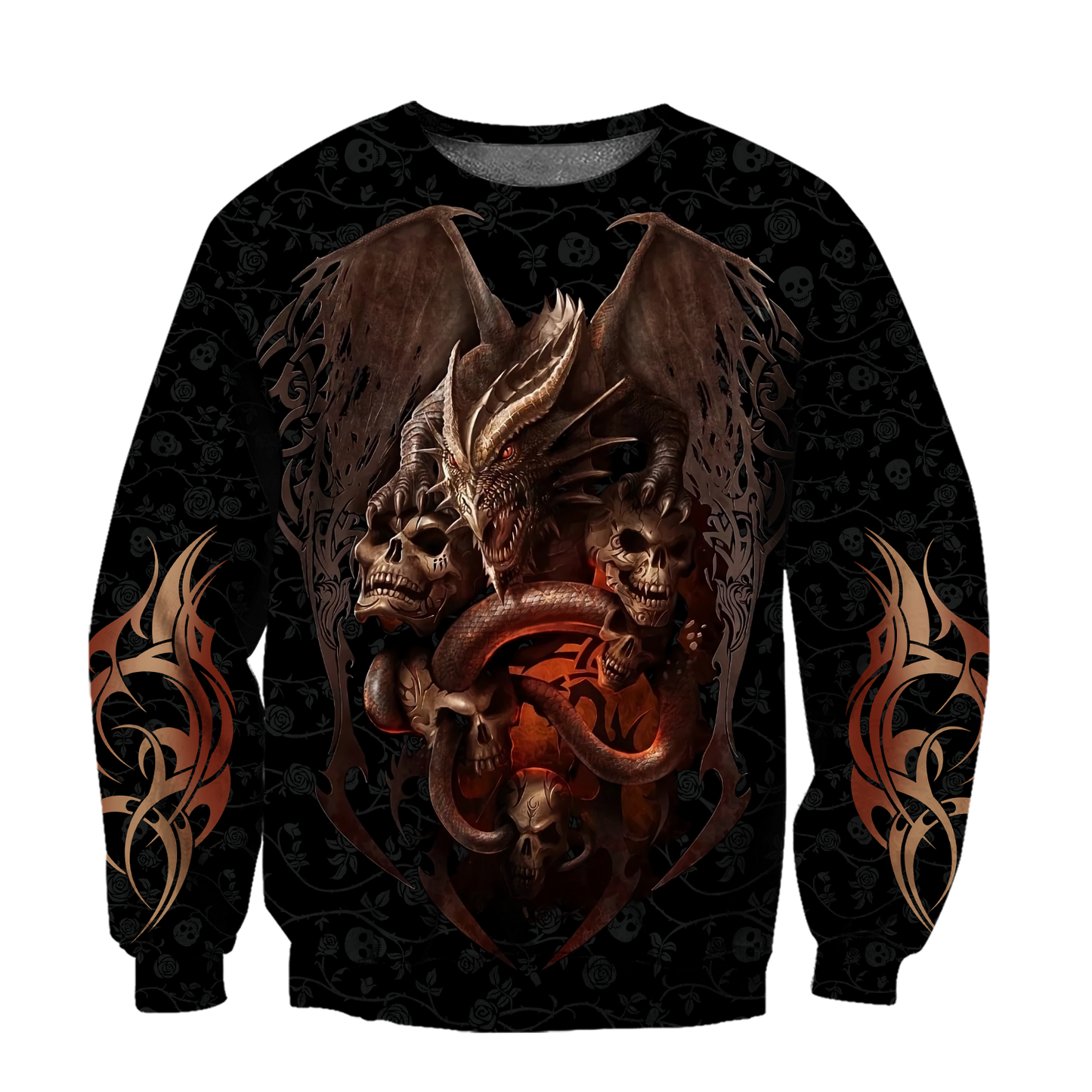 Love dragon skull 3D all over printed for man and women QB06172001