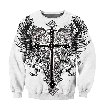 Cross Tattoo Hoodie 3D All Over Printed Shirts HHT15092001-LAM
