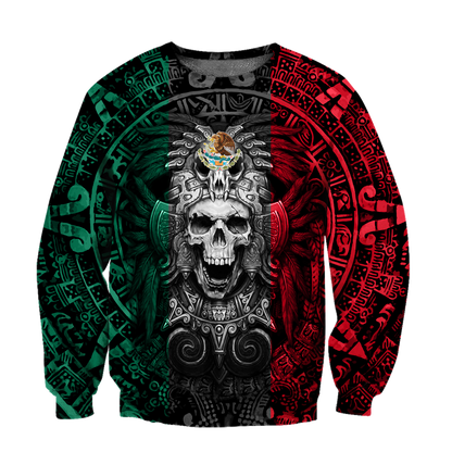 Mexican Aztec Warrior 3D All Over Printed Hoodie