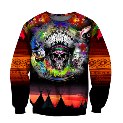 Love Skull native 3D all over printed for man and women QB06082002