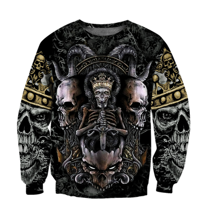 Premium Unisex All Over Printed Skull King Shirts MEI