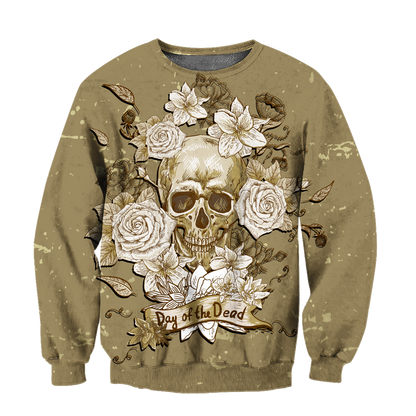Skull day of the dead 3D all over printed for man and women QB05272003 - Amaze Style™-Apparel