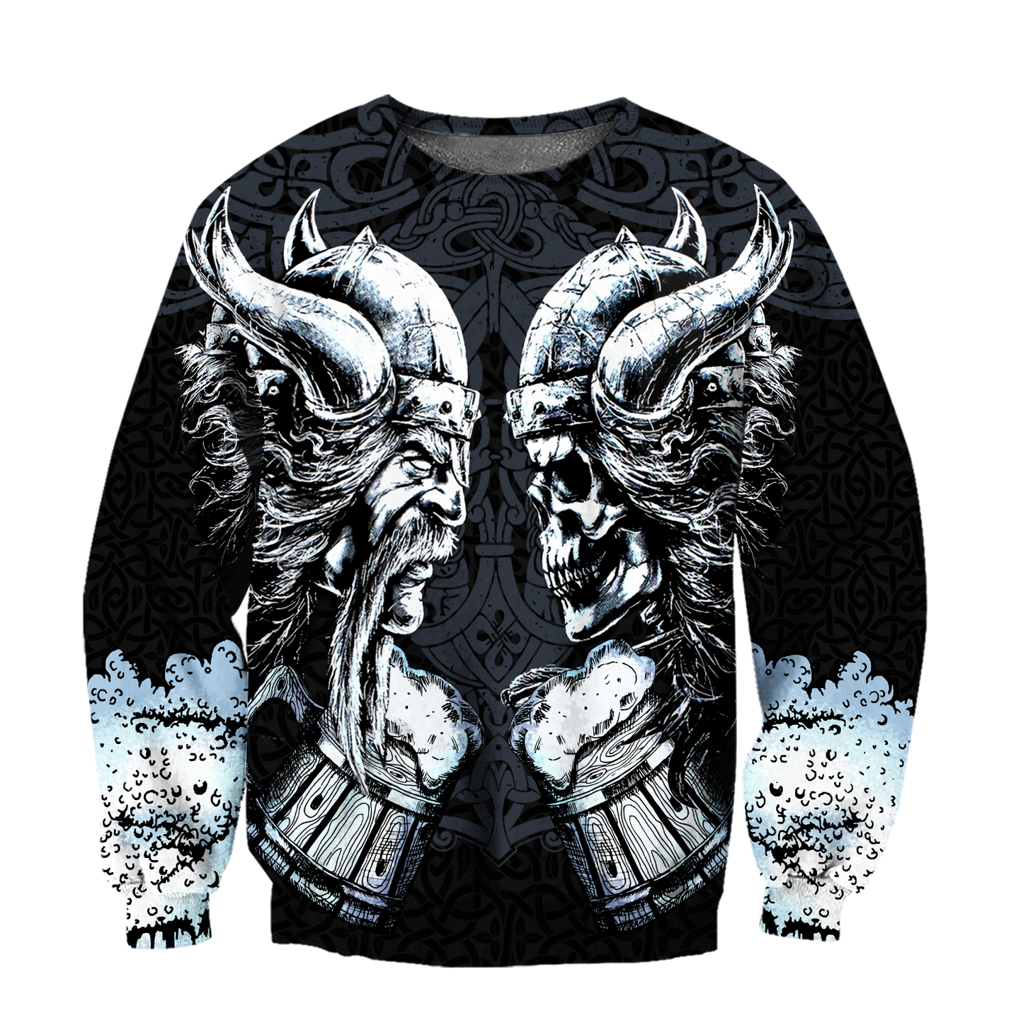 Love beer skull & viking 3D all over printed for man and women
