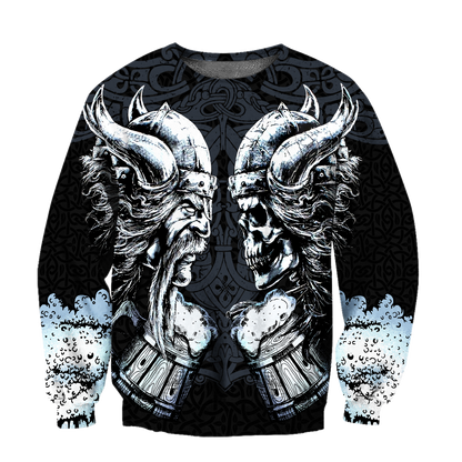 Love beer skull & viking 3D all over printed for man and women