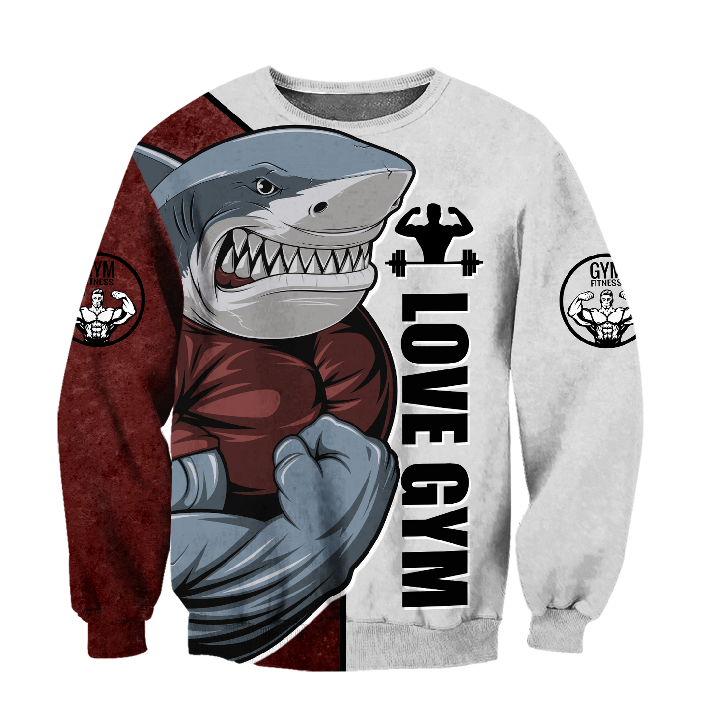 Premium Gym Shark 3d All Over Printed
