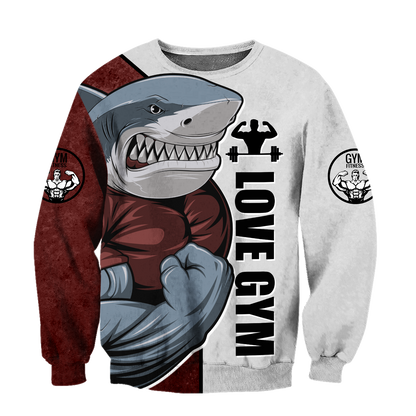 Premium Gym Shark 3d All Over Printed