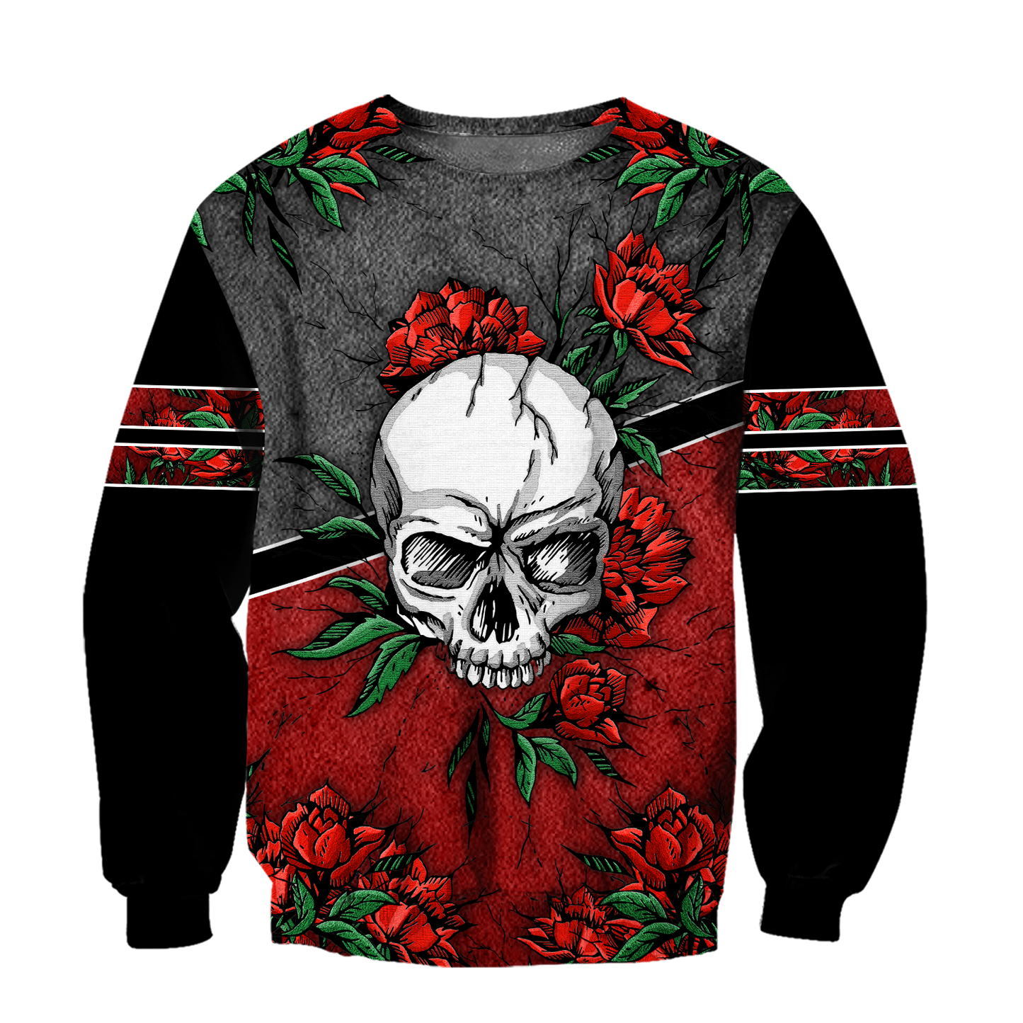 Love Rose And Skull 3D all over for man and women QB05152002 - Amaze Style™-Apparel
