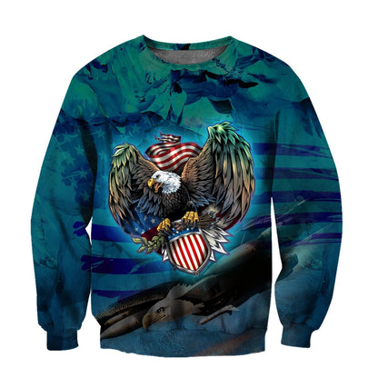 Beautiful All Over Printed American Eagle Hoodie MH1209201-MEI