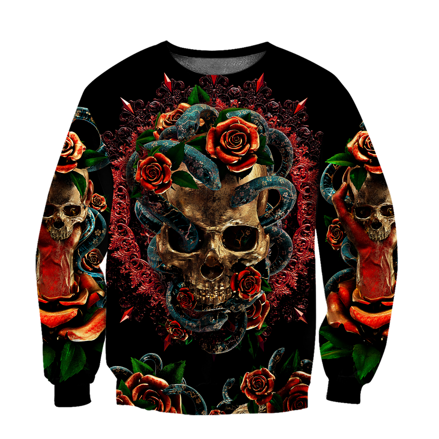 Love Skull red 3D all over printed for man and women QB06052002