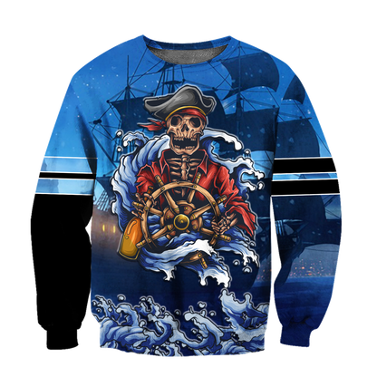 Love Skull pirates 3D all over printed for man and women QB06092001