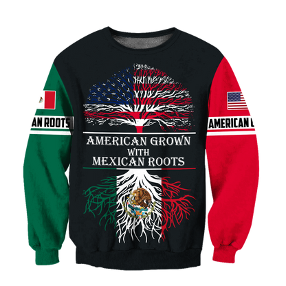 American Grown With Mexican Roots 3D All Over Printed Shirts For Men and Women QB06112003