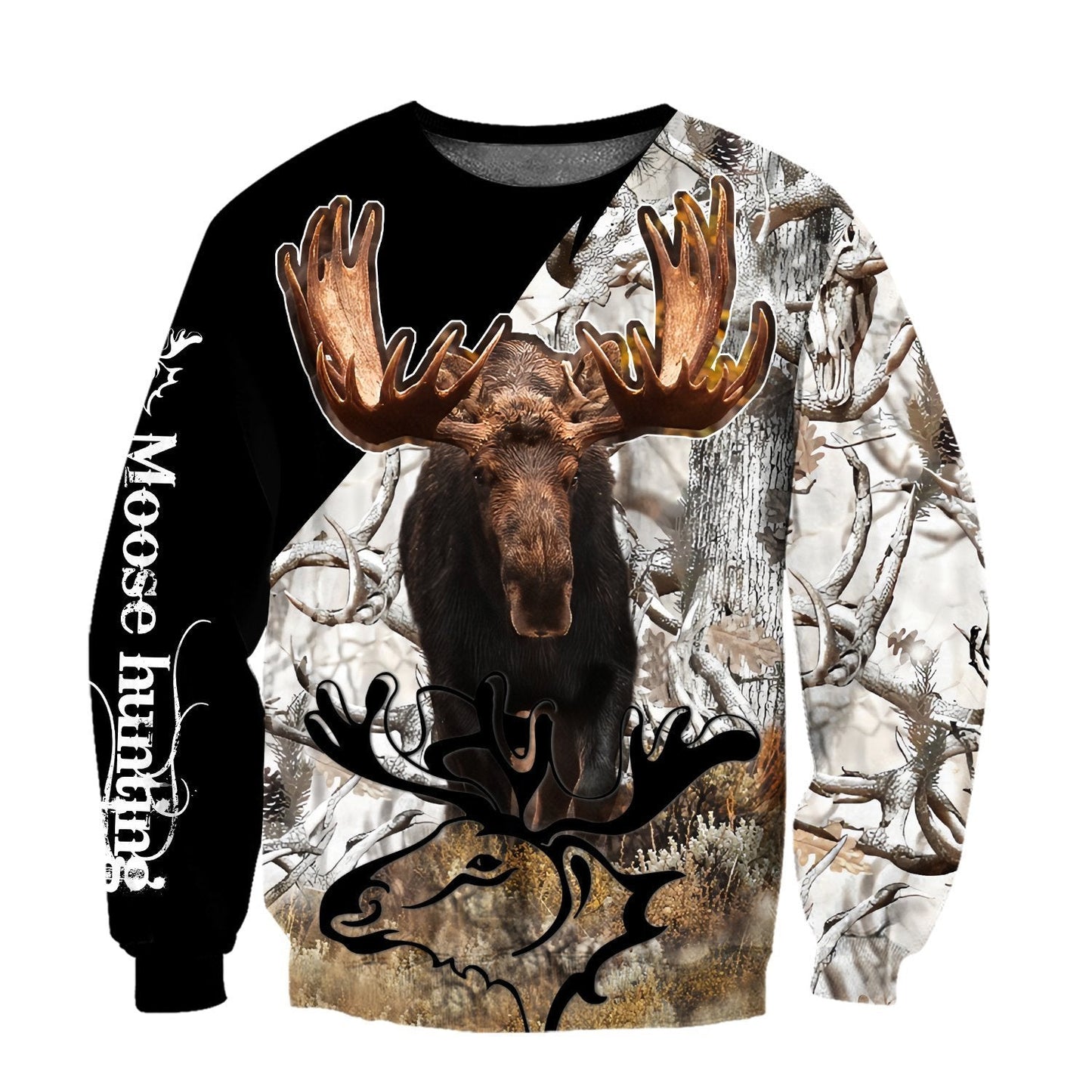 Personalized Name Moose Hunting 3D All Over Print Unisex Shirts