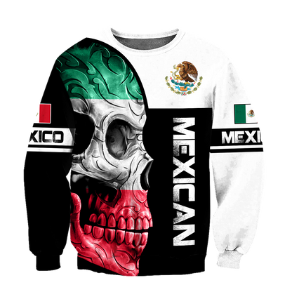 Mexican Skull 3D All Over Printed Unisex Shirts