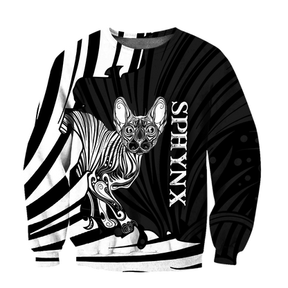 Sphynx cat tattoos 3D All Over Printed shirt & short for men and women PL