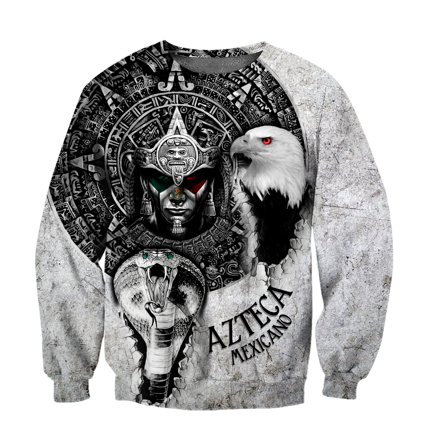 Mexican Aztec Warrior 3D All Over Printed Hoodie Shirt  by SUN QB06302006