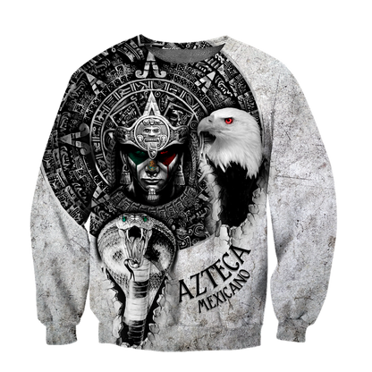 Mexican Aztec Warrior 3D All Over Printed Hoodie Shirt  by SUN QB06302006