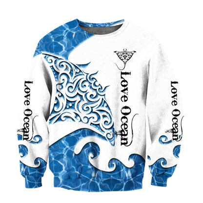 Beautiful Ray - Love Ocean Hoodie 3D All Over Printed Shirts For Men LAM2029081-LAM