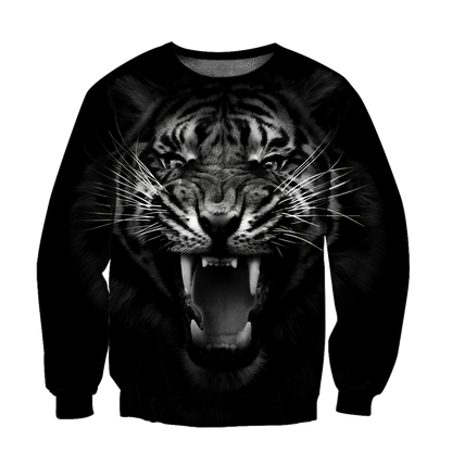 Tiger Back And White 3D All Over Printed Shirts For Men and Women DQB08202004