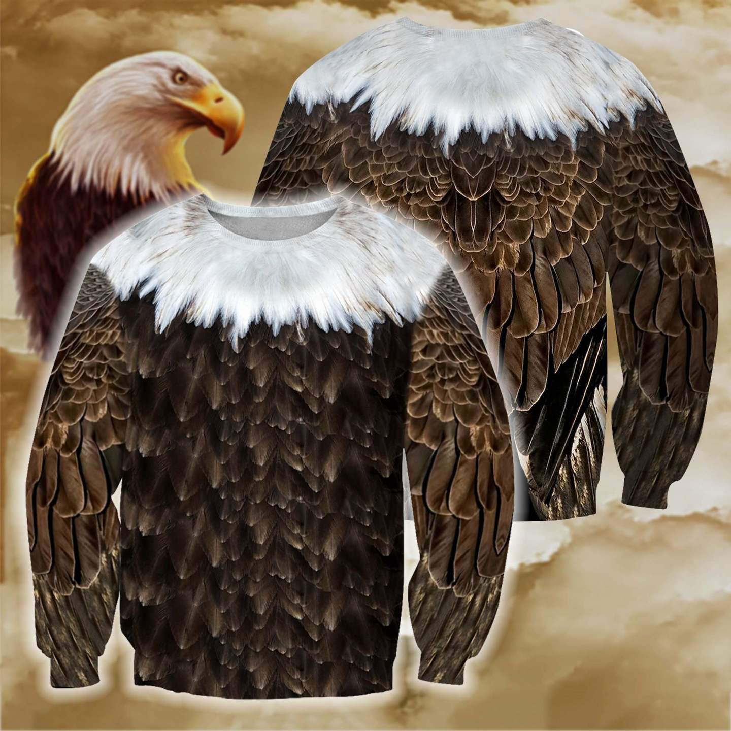 Love Eagle 3D All Over Printed Shirts For Men & Women HC1802 - Amaze Style™-Apparel