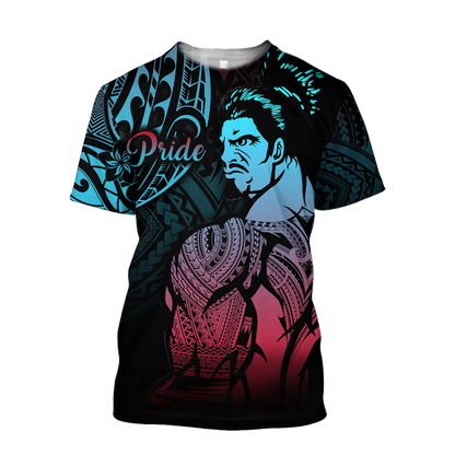 Amazing Warrior Pride Polynesian 3D Tattoo Unisex Deluxe Hoodie ML