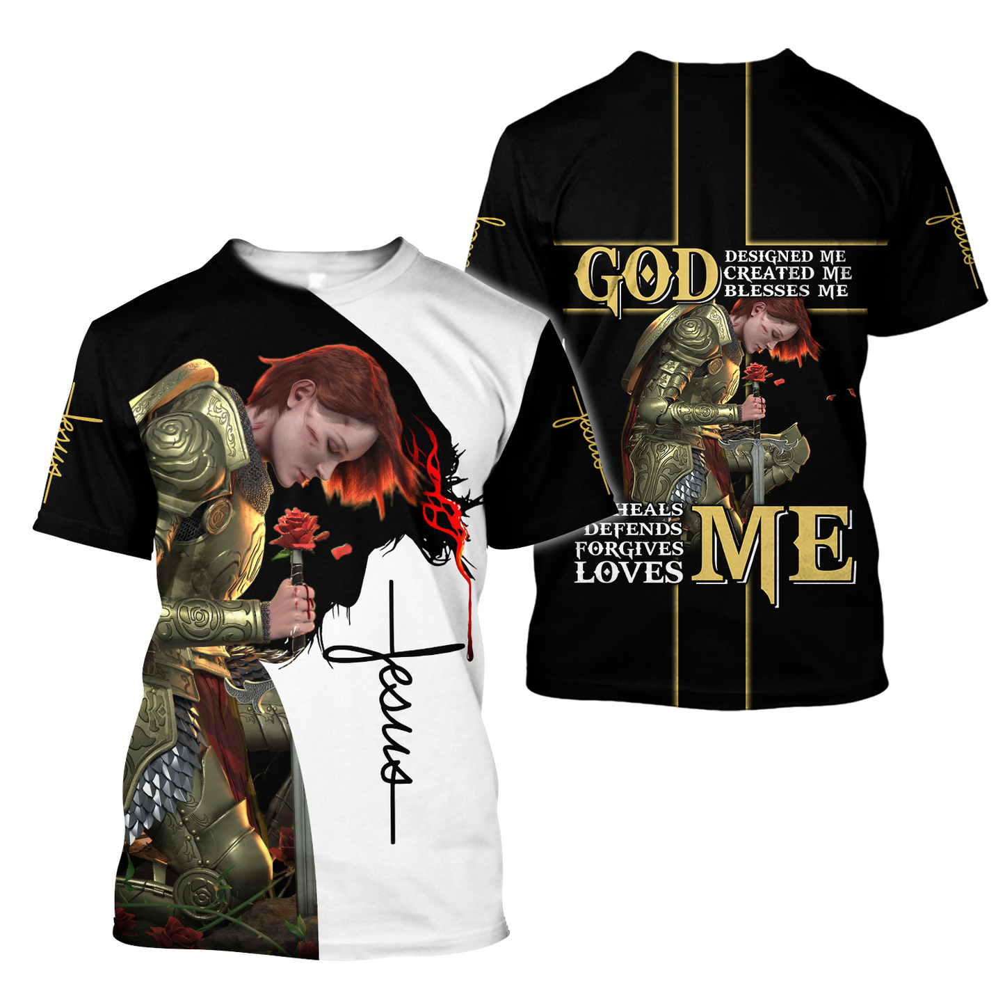 God Designed Me, Create Me, Blesses Me - 3D All Over Printed Shirts For Men and Women Pi250503
