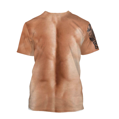 Muscle Tattoo 3D All Over Printed T-Shirt Pi28072001
