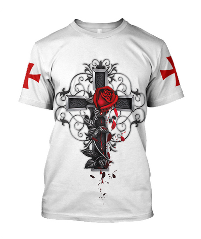 Knight God Jesus 3D All Over Printed Shirt Hoodie For Men And Women JJ250301 - Amaze Style™-Apparel