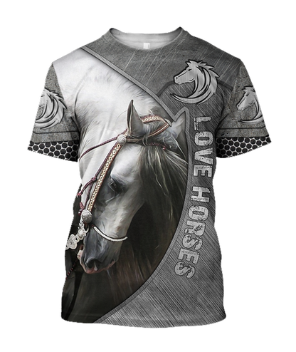 Love Beautiful Horse 3D All Over Printed Shirts MP12052001 - Amaze Style™-Apparel