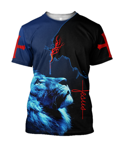 God and Lion - Christian - 3D All Over Printed Style for Men and Women