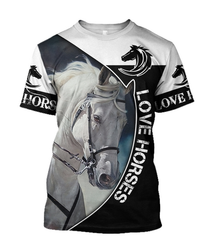Love Horse 3D All Over Printed Shirts JJ230402 - Amaze Style™-Apparel