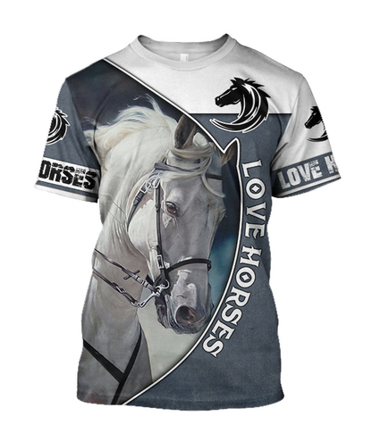 Love Horse 3D All Over Printed Shirts JJ240406 - Amaze Style™-Apparel