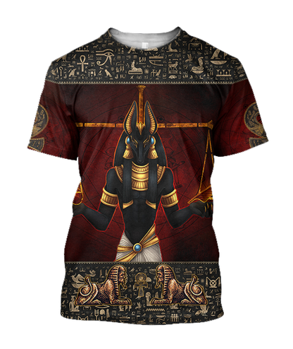 Anubis Ancient Egyptian 3D All Over Printed Shirts For Men And Women JJ26062004