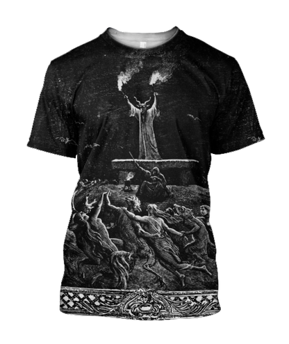 Satanic Devil 3D All Over Printed Hoodie JJ06062012