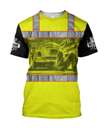 Mechanic 3D All Over Printed Hoodie For Men and Women TN